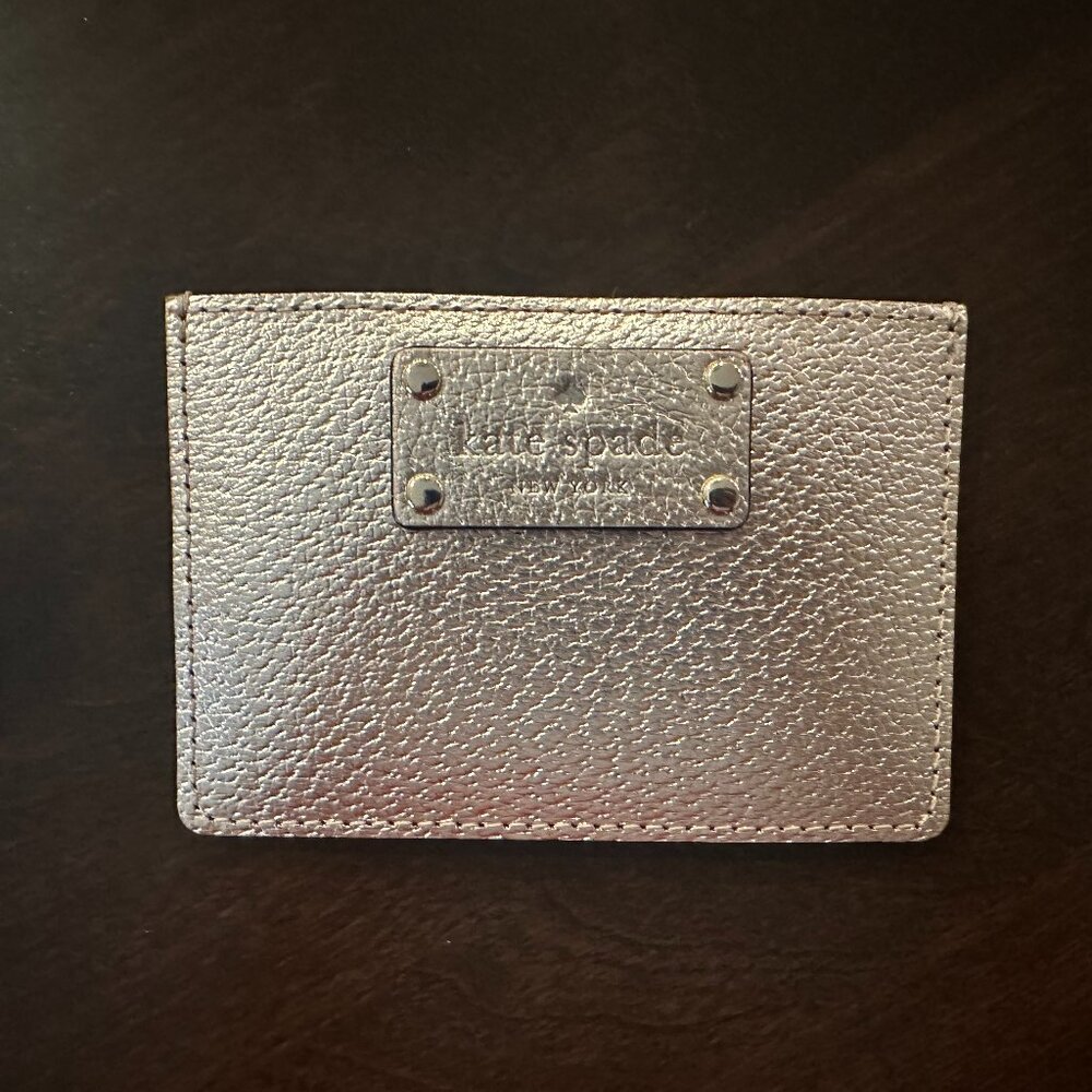 Kate Spade Card Holder - Champagne/Gold
